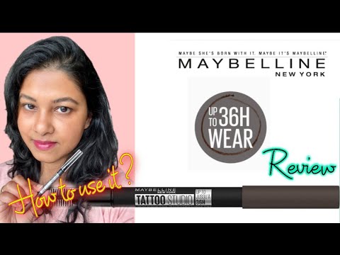 How To: Maybelline TattooStudio Waterproof Eyebrow Pencil / Review and Tutorial
