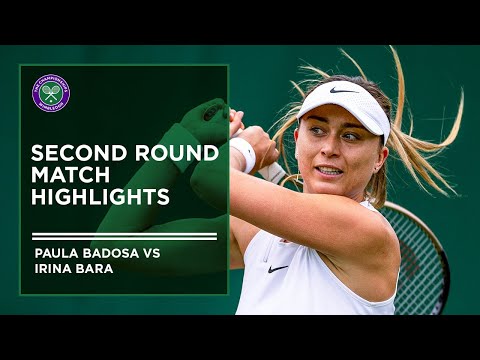 Paula Badosa vs Irina Bara | Match Highlights | Wimbledon 2022
