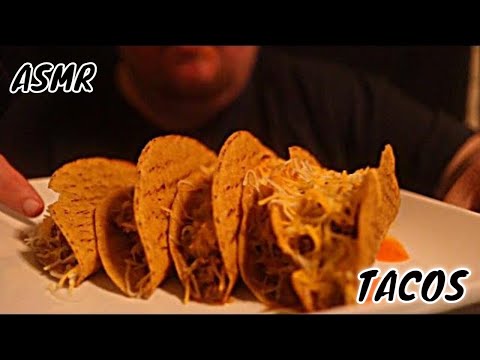 Asmr Crispy Tacos With Loads of Beef Cheesy So Satisfying ...