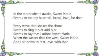 Hank Snow - Sweet Marie Lyrics