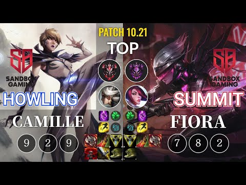 SB Howling Camille vs SB Summit Fiora Top - KR Patch 10.21