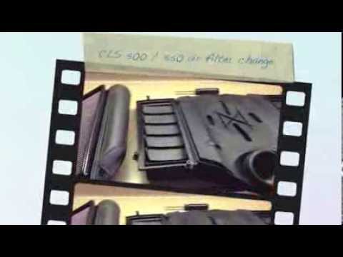 Mercedes 500 / 550 air filter change with K&N Air filter How To Video