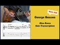 Blue Bossa - George Benson Solo Transcription with TAB