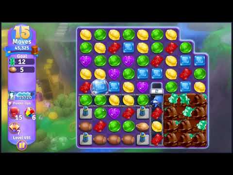 Wonka's World of Candy Level 491 - NO BOOSTERS + FULL STORY 🍫 | SKILLGAMING ✔️