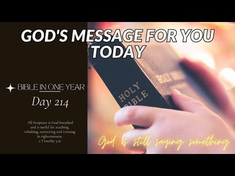 Reading the Bible in One Year Day 214 (08/02/2023)
