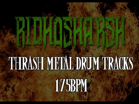 RidhoSHarsh FREE THRASH METAL DRUM TRACKS!!! 175BPM sound verry tight and great