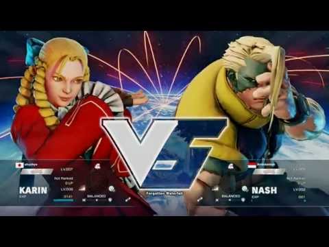 SFV BETA PC Ver.01.05 Ranked Match NASH vs KARIN