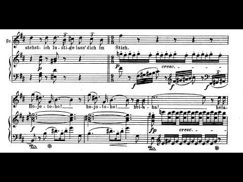Hojotoho! (with score and trills); Die Walküre; Helene Wildbrunn