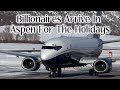 BILLIONAIRES IN ASPEN FOR HOLIDAYS Private Jets