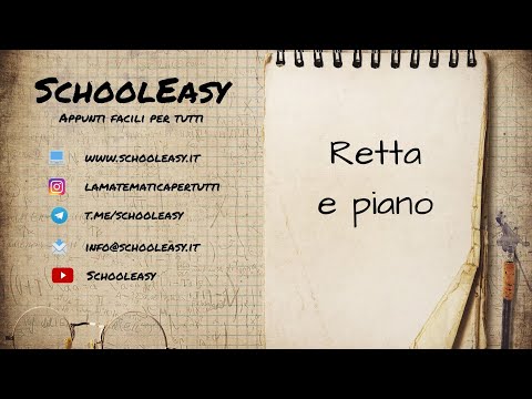 Teoria su piano cartesiano e retta