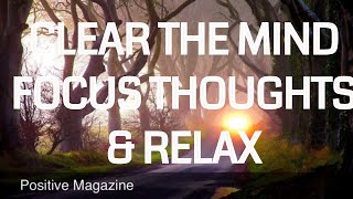 Guided Meditation To Help Clear the mind, focus thoughts and relax *10 Minutes