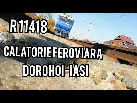 Călătorie feroviară Dorohoi-Iași+filmare de pe calea ferata cu trenul IR 1662