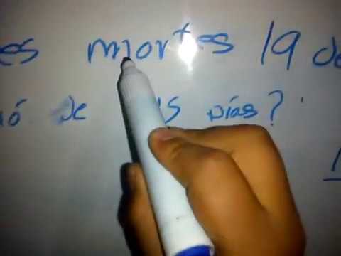 problema sobre calendario(cursos matemática)