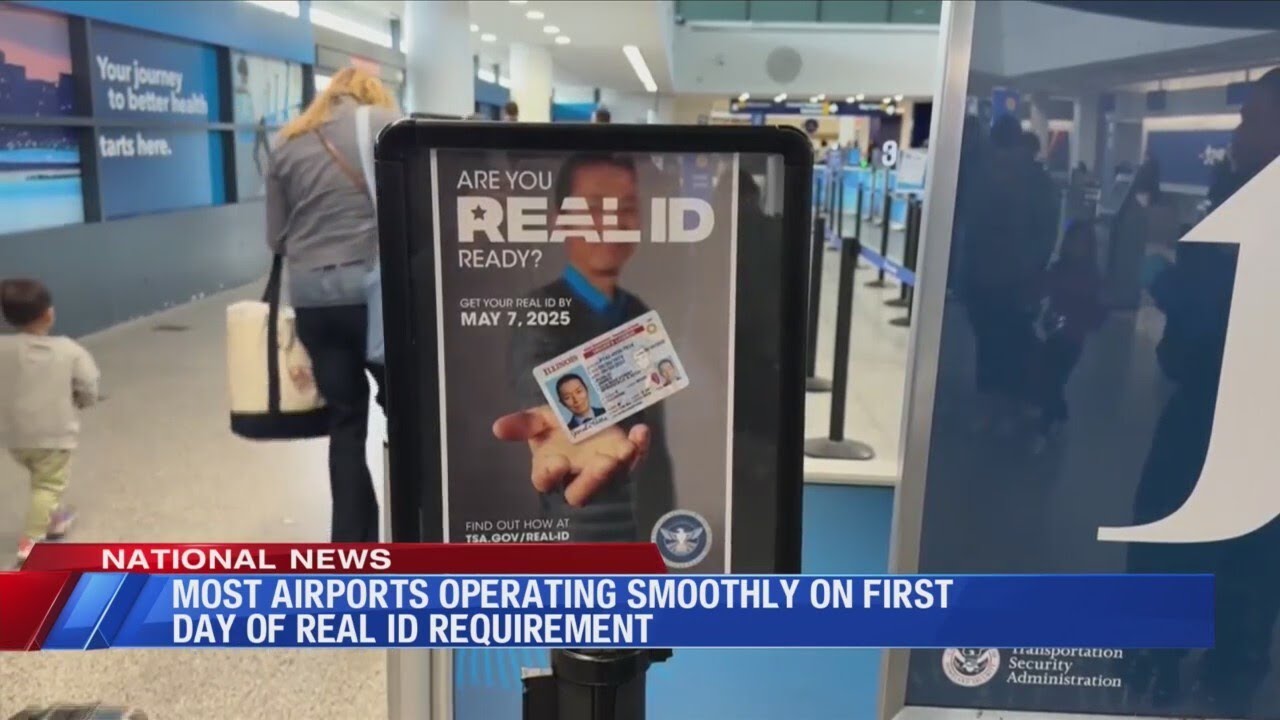Most airports operating smoothly on first day of real ID requirement