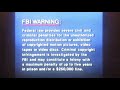 FBI Warning Sony Wonder 2005