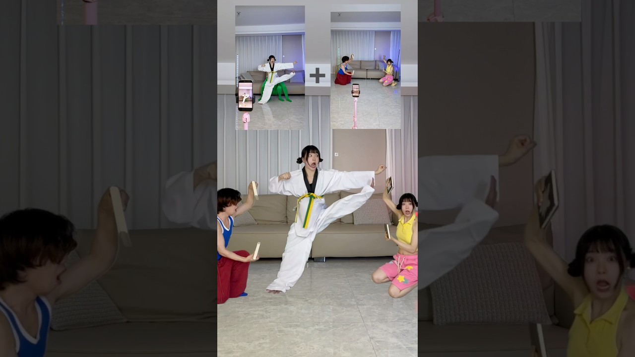 ‘Kung Fu Skills’ Tutorial ! #behindthescenes #funny #couple #tutorial