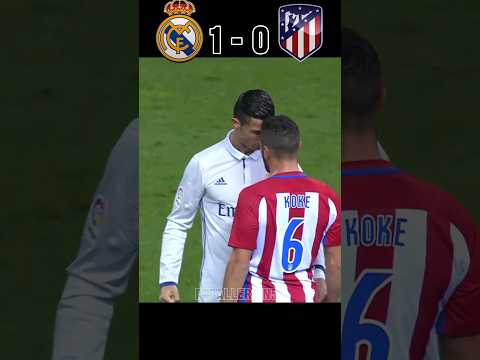 Real Madrid VS Atletico Madrid La Liga 16/17 ronaldo Griezmann 🔥 #youtube #shorts #football