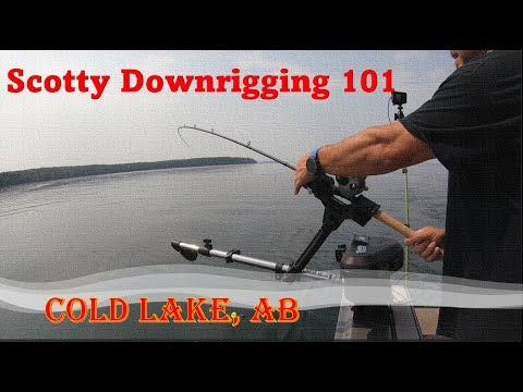 How to set a Scotty Electric Downrigger for Lake Trout on Cold Lake