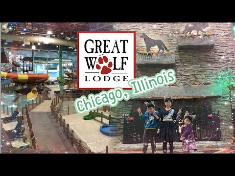 Great Wolf Lodge (Chicago, Gurnee, Illinois) Waterpark Family fun with 3 kids- Family vlog