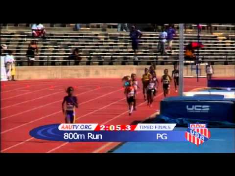 2011 AAU Jr Olympics Primary Girls 800M - Section 3