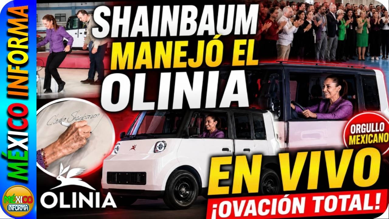 SHEINBAUM MANEJÓ EL OLINIA EN PLENA PRESENTACIÓN. OVACIÓN TOTAL DESDE ZUMPANGO. DÍA HISTÓRICO.