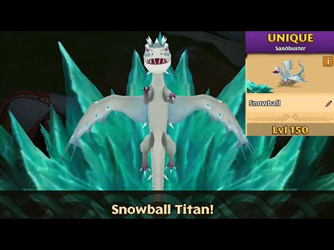Snowball Max Level 150 Titan Mode - Dragons:Rise of Berk