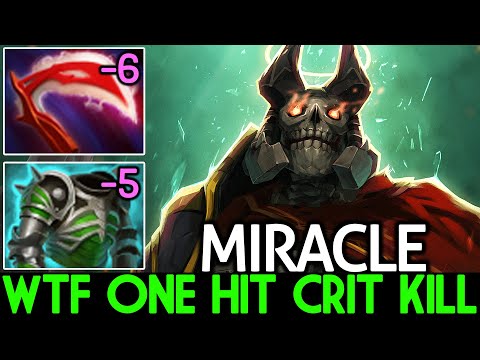 MIRACLE [Wraith King] WTF One Hit Crit Kill Unreal Damage Dota 2