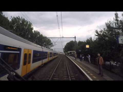 A train driver's view: Hoorn Kersenboogerd - Hoofddorp Midden, SLT, 04-Aug-2015.