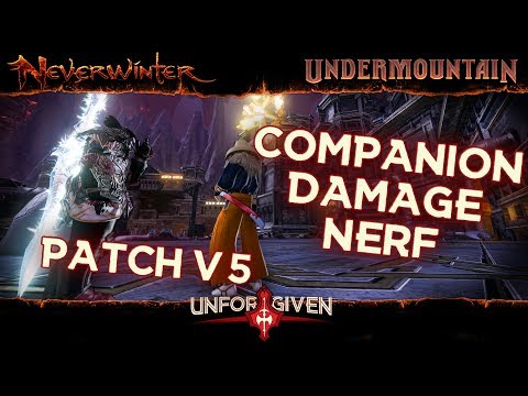 Neverwinter Mod 16 - Patch v5  Companion Damage Nerf Undermountain Barbarian Blademaster (1080p) Video