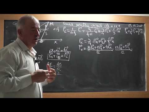 3/3 1629 Clasa 9 Vector de pozitie al unui punct din plan Relatia vectoriala a centrului de greutate