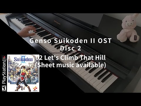 Genso Suikoden II OST - Disc 2 - 02 Let's Climb That Hill - Piano cover (with sheet music)