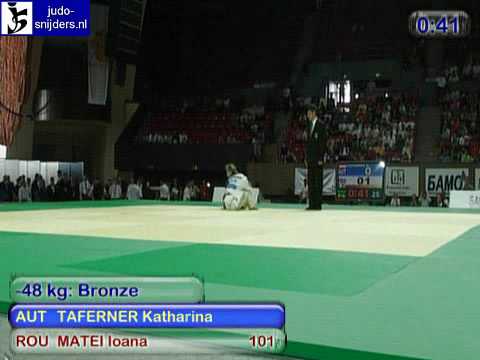 Judo 2009 Yerevan: Taferner (AUT) - Matei (ROU) [-48kg].