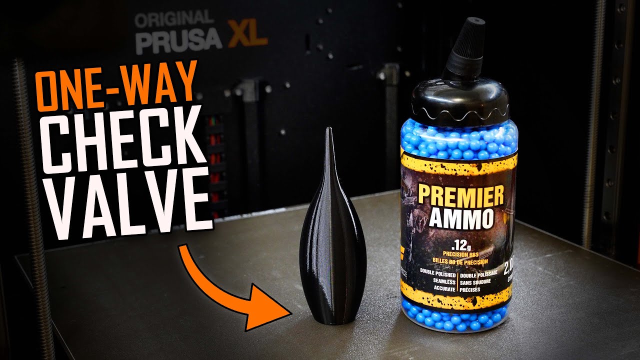 Can we 3D Print a One-Way Check Valve?