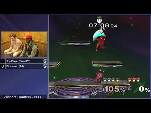 MMOM174 SSBM - Yasu (Black Marth) vs. Dimension (Red Marth) - Melee WQF