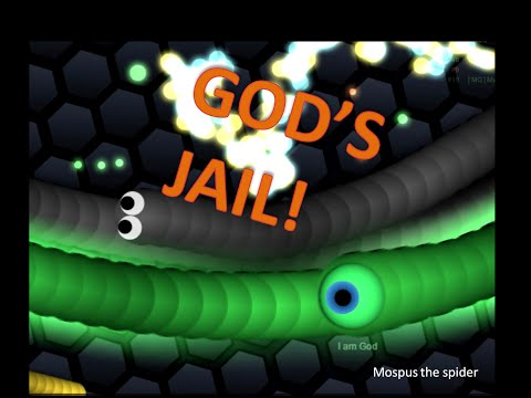 Slither.io-escaping god's prison! (constriction)