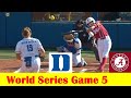 #14 Alabama vs #10 Duke Softball Highlights, 2024 NCAA World Series Game 5
