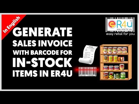 Generate Invoice with Barcode Scanning