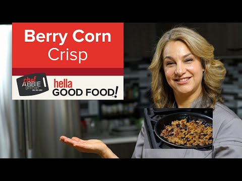 Healthy Blueberry Crisp with Corn