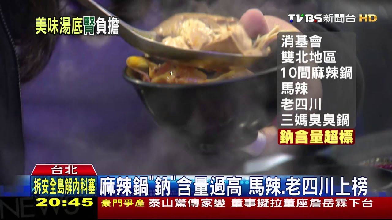 麻辣鍋「鈉」含量過高 馬辣、老四川上榜
