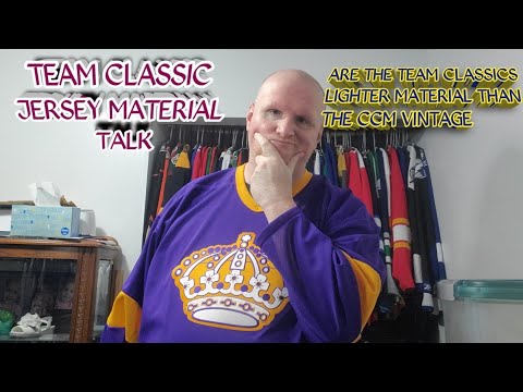 A little discussion on team classic jersey material and preliminary comparison to CCM vintage