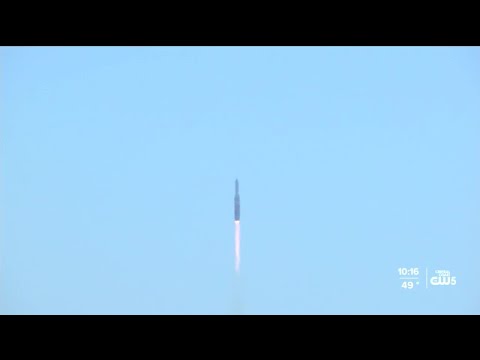 Delta IV Heavy rocket launches from Vandenberg AFB