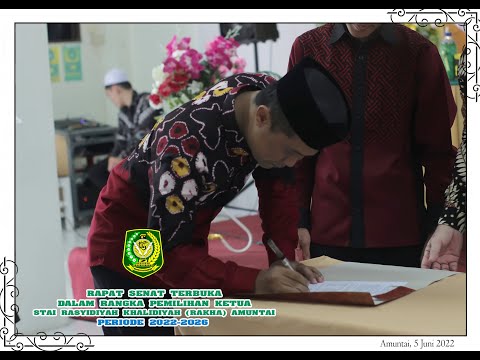 Rapat Senat Terbuka Dalam Rangka Pemilihan Ketua Sekolah Tinggi Agama Islam (STAI) Rasyidiyah Khalidiyah(Rakha) Amuntai Periode 2022-2026