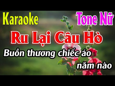 Ru Lại Câu Hò Karaoke Tone Nữ Karaoke Lâm Organ - Beat Mới