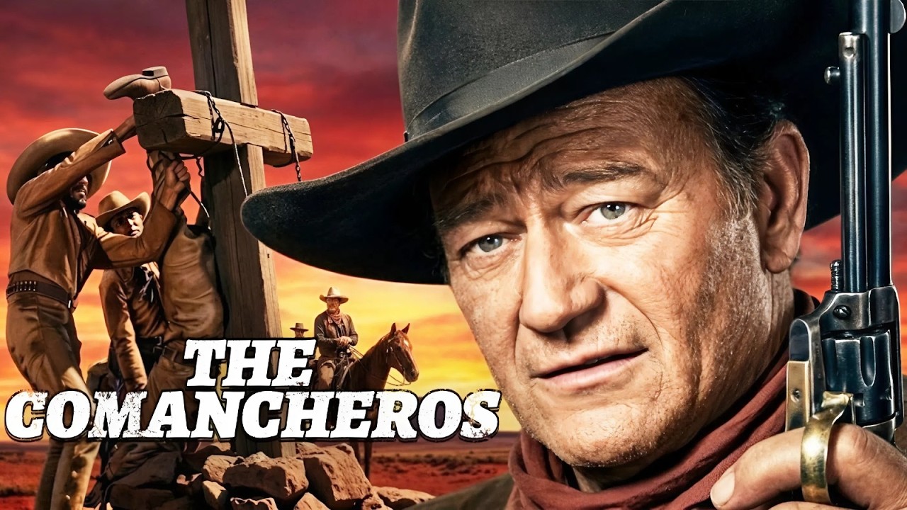The Comancheros (1961) | John Wayne Western Movie | English Dubbed