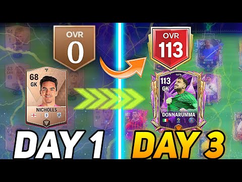 THE BEST BEGINNING EVER 😱 - 0 to 113 OVR with 0$ SPENT 🤯 Beating FC Mobile 🏆