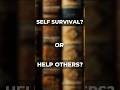 Help yourself or Help others? Which side are you on: Egoism vs Altruism #philosophy #debates