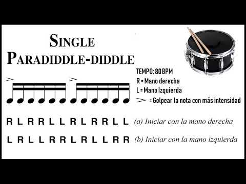 19. Single Paradiddle-Diddle – 40 RUDIMENTOS | Clases de Batería (FULL AUDIO)