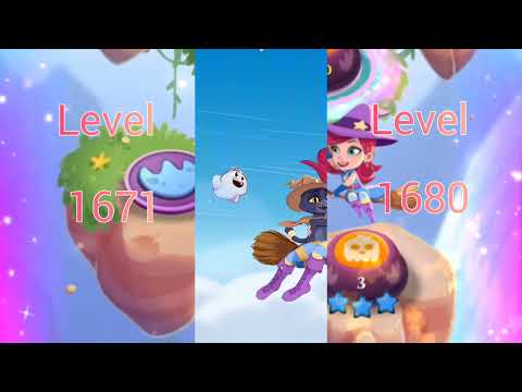 Bubble Witch ♥️ Play This Level ⭐ 1671 ~ 1680 ⭐  Saga 3