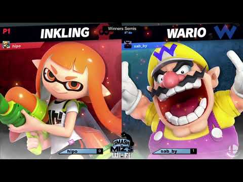 Smash @ Miz's WiFi 8 - sab_by (Jigglypuff, Wario) vs. hipo (Inkling) Winners Semis