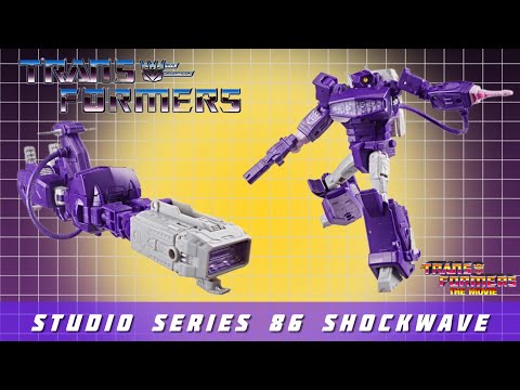Close to G1 Gun Mode! Transformers Studio Series 86 The Movie Voyager Shockwave 4K video Review